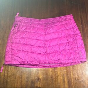 Skhoop Magenta Down Mini Skirt Size XL Winter Apres Ski Lodge Outdoor Fuchsia